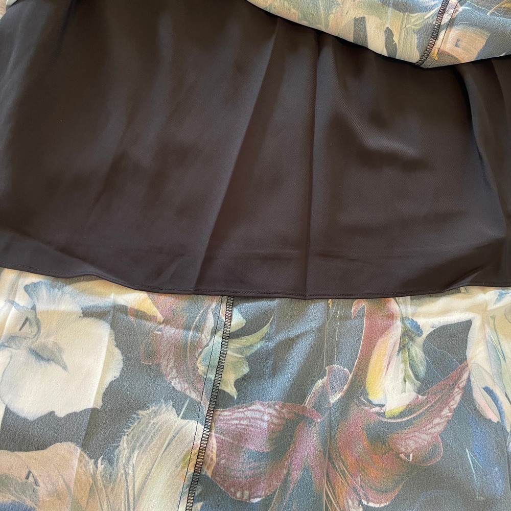 Catherine Malandrino Women's XL Floral Long Sleeve Midi Dress NWT Button Front - Picture 8 of 16